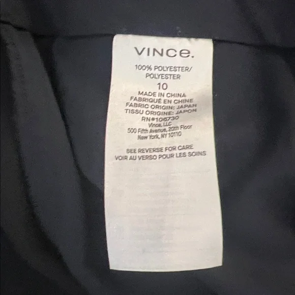 Vince Women's Size 10 Dark Navy Blue Tailored Ankle Tapered Trouser Pants - Picture 7 of 8